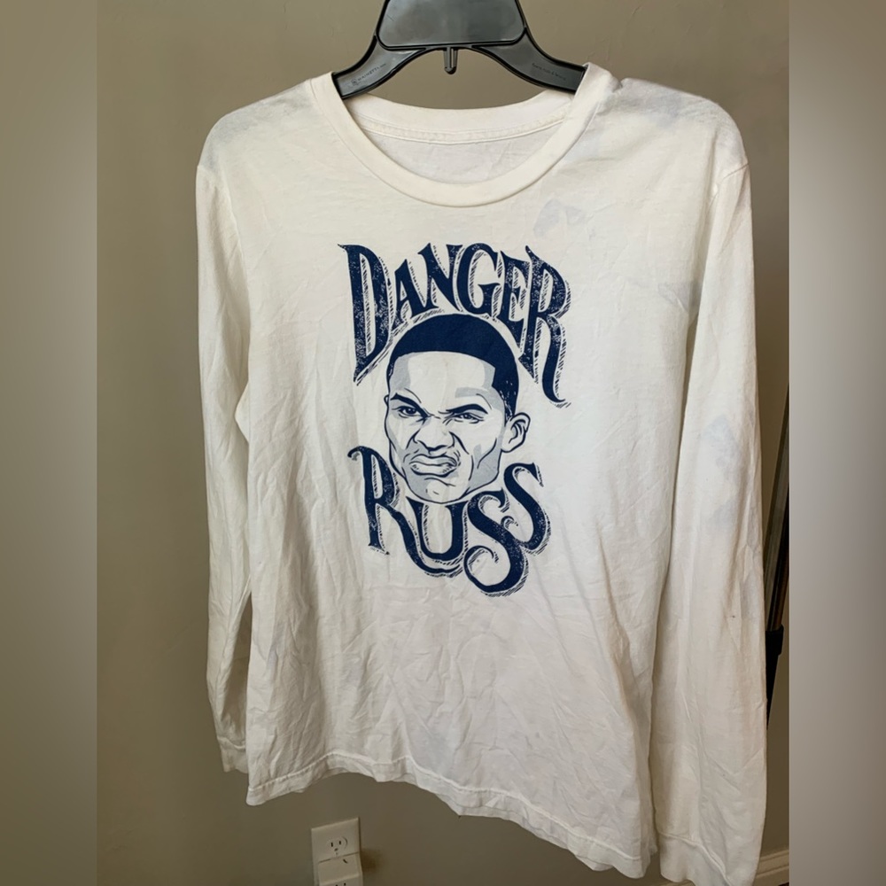 NBA Oklahoma City Thunder Russell Westbrook Cotton long sleeve T-shirt